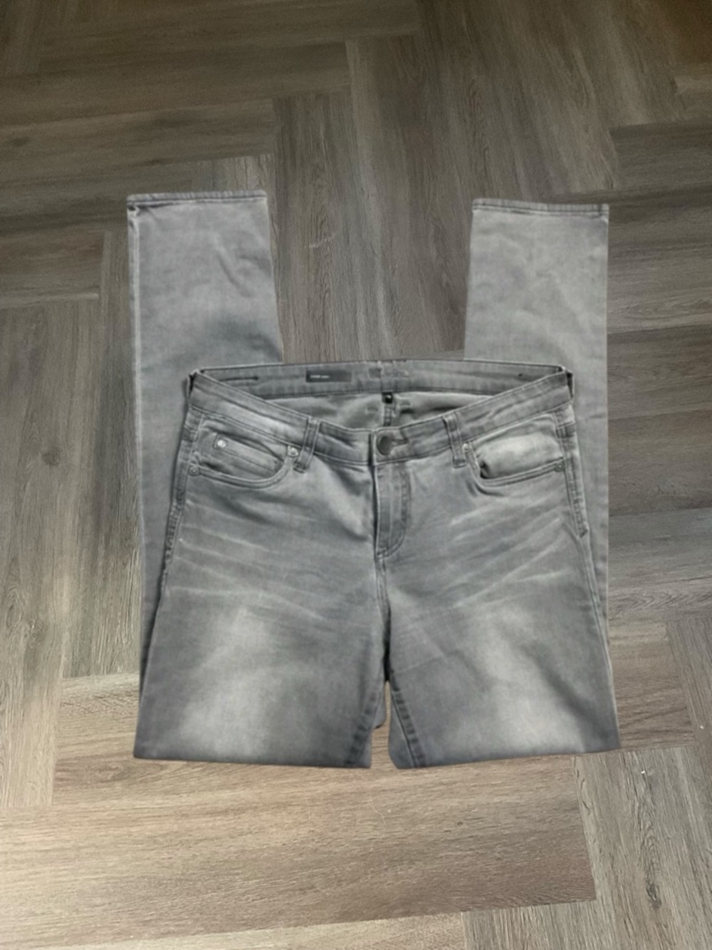KUT from‎ the Kloth Diana Skinny Jeans Womens 10 Gray Classic Boho Preppy
